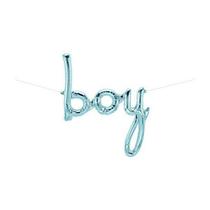 Balão de Festa Microfoil 42" 107cm - Boy Pastel Azul - 01 Unidade - Qualatex - Rizzo Balões