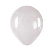 Balão de Festa Profissional Cristal Transparente nº7 18cm - 50 Un