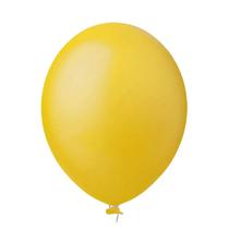 Balão de Festa Redondo Amarelo nº8 20cm - 50 Unidades - Happy Day