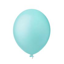 Balão de Festa Redondo Azul Turquesa nº5 12cm - 50 Un