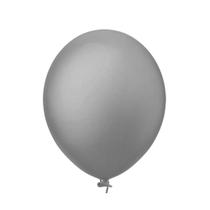 Balão de Festa Redondo Cinza nº5 12cm - 50 Un - Happy Day