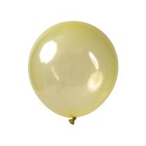 Balão De Festa Redondo Cristal - Amarelo - 9" 23cm - 50 unidades - Art Latex
