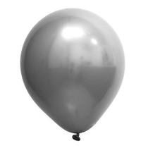 Balão de Festa Redondo Profissional Látex Cromado - Prata - Art-Latex - Rizzo Balões Balão de Festa Redondo Profissional Látex Cromado - Prata - Art-Latex - Rizzo Balões