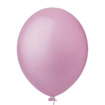 Balão de Festa Redondo Rosa nº9 23cm - 50 Un - Happy Day