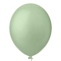 Balão de Festa Redondo Verde Eucalipto nº9 23cm - 50 Un - Happy Day Balão de Festa Redondo Verde Eucalipto nº9 23cm - 50 Un - Happy Day