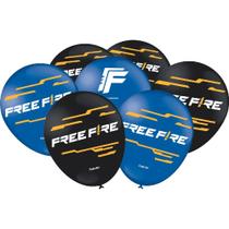 Balão De Látex 9 Free Fire Gamer 25 Un - Festcolor Balão De Látex 9 Free Fire Gamer 25 Un - Festcolor