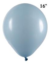 Balão de Látex Azul Claro - 16 Polegadas - 12 Unidades - Art Latex
