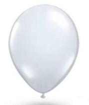 Balão de Látex Branco 8" 20cm 50un Festball Balão de Látex Branco 8" 20cm 50un Festball