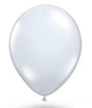 Balão de Látex Branco 8" 20cm 50un Festball