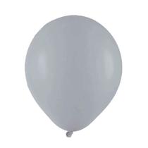 Balão de Látex Cinza - 8 Polegadas - 50 Unidades