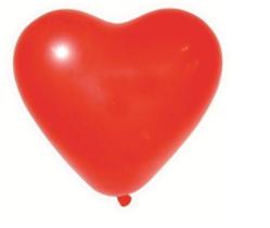 Balão de Látex Coração Vermelho 11" 12 unidades Happy Day