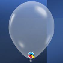 Balão de látex cristal diamante transparente 18 polegadas pc 25 unidades qualatex 37547