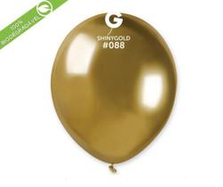 Balão de látex dourado shiny 5 polegadas pc 50 unidades gemar 058802