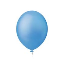 Balão de Látex Liso Azul Celeste 8 Polegadas - 50 Unidades Balão de Látex Liso Azul Celeste 8 Polegadas - 50 Unidades