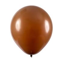 Balão de Látex Marrom - 8 Polegadas - 50 Unidades