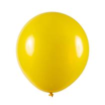 Balão de Látex Metalizado Amarelo - 7 Polegadas - 50 Unidades