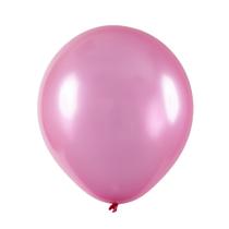 Balão de Látex Metalizado Rosa - 7 Polegadas - 50 Unidades