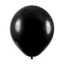 Balão de Látex Preto - 8 Polegadas - 50 Unidades