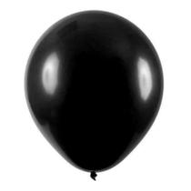Balão de Látex Preto - 9 Polegadas - 50 Unidades