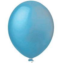 Balão de Látex Prime Azul Claro - 12 Polegadas - 25 Unidades