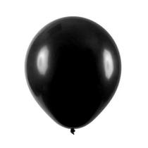 Balão de Látex Redondo Preto - 5 Polegadas - 50 Unidades