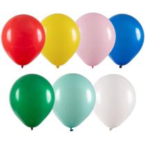 Balão de Látex Sortido - 7 Polegadas - 50 Unidades