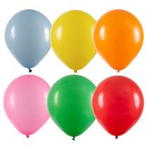 Balão de Látex Sortido - 8 Polegadas - 50 Unidades