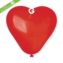 Balão De Látex Vermelho Coração 6 Pol Pc 50un Gemar 574500
