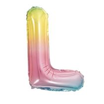 Balão de Letra Gigante Metalizada Multicolor - 75 cm Balão de Letra Gigante Metalizada Multicolor - 75 cm