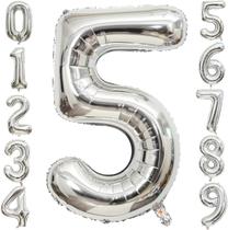 Balão de letras de prata grande de 40 polegadas, Alphabet Lett