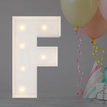 Balão de mosaico Marquee Light Up Letters de 2 pés F para decoração de festas Balão de mosaico Marquee Light Up Letters de 2 pés F para decoração de festas