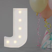 Balão de mosaico Marquee Light Up Letters JoyBox Design 2FT J Balão de mosaico Marquee Light Up Letters JoyBox Design 2FT J
