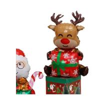 Balão De Natal Autoportante Do Papai Noel, Sem Necessidade De Hélio, Para Decoração Festiva Em Casa - NONE
