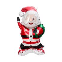 Balão De Natal Grande 3D De Alumínio Papai Noel Boneco De Neve Veado Pulley Em Pé Para Decoração De