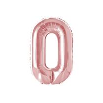 Balão De Número Grande Rose Gold Metalizado 40cm Balão De Número Grande Rose Gold Metalizado 40cm