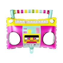 Balão De Patins 4D Arco-Íris De 22 Polegadas, Balões De Folha Disco, Decoração De Festa De