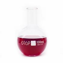 Balão de Vidro Fundo Chato 100ml - Drop - Unidade Balão de Vidro Fundo Chato 100ml - Drop - Unidade