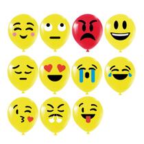 Balão Decorado Emojis Whatsapp nº11 28cm - 25 Un - Art-Latex