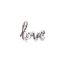 Balão decorativo metalizado love para casamento - Gimp