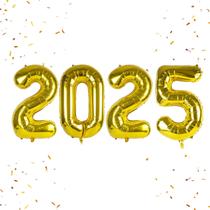 Balão Dourado "Feliz Ano Novo 2025" - 16 Polegadas Balão Dourado "Feliz Ano Novo 2025" - 16 Polegadas