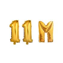 Balão Dourado Metalizado Comemore Seguidores 11M Instagram - RT