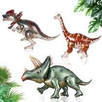 Balão EASUTE Dinosaur Triceratops Brachiosaurus 38 cm 3 unidades