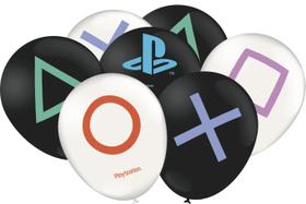 Balão Especial Festa Playstation - 25 unidades - Festcolor - Rizzo Festas