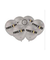 Balão Especial Prata Free Fire 9 Polegadas - 25 Unidades Balão Especial Prata Free Fire 9 Polegadas - 25 Unidades