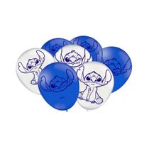 Balão Especial Preto Látex 9'' Stitch c/25 unidades Festcolor Balão Especial Preto Látex 9'' Stitch c/25 unidades Festcolor