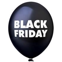 Balão Estampado Preto - 11 Polegadas - 25 Unidades