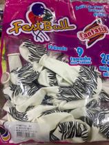 Balão fantasia Safari zebra bco/pto 9” 20cm 50un Balão fantasia Safari zebra bco/pto 9” 20cm 50un