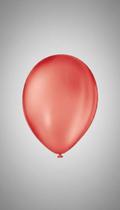 Balão Festa 9 Polegadas Pacote com 10 Unidades Vermelho