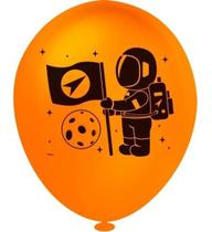 Balão Festa Astronauta Espacial Planetas Bexiga 25unid.