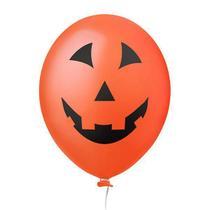 Balão Festa Halloween Bexiga Abobora p/ Decoração Temática Nº11 c/ 25 Unidades